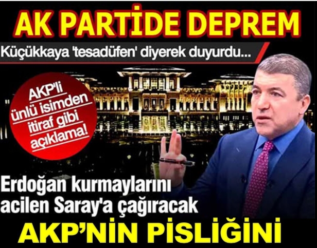 Erdoğan kurmaylarını acilen Saray’a