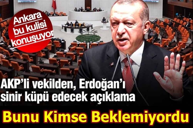 AKP’li vekilden Erdoğan’ı kızdıracak çıkış