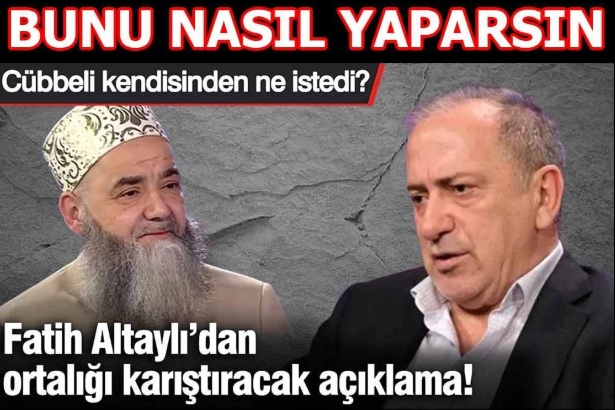 Fatih Altaylı’dan Cübbeli Ahmet’le ilgili çarpıcı iddia!