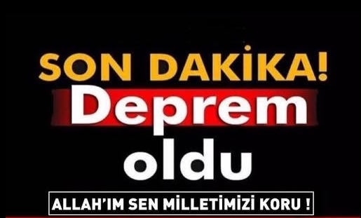 Birçok Bölgeden Hissedildi