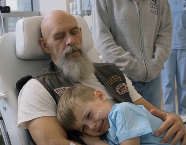 68 Yaşındaki Bir Motosikletçi, Hastanede Küçük Bir Çocuğun Çığlıklarını Duyunca