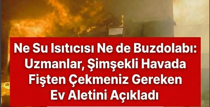 Uzmanlar, Şimşek Çakarken Fişini Çekmeniz Gereken Cihazı Açıkladı!